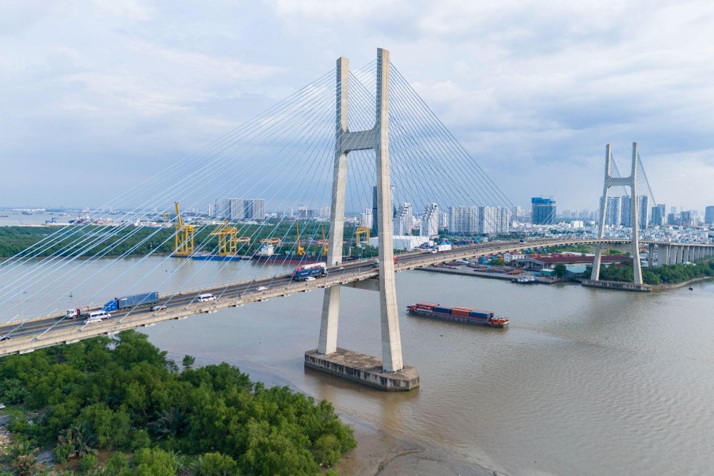 Cầu Phú Mỹ 2 hình thành sẽ giúp giảm tải cho cầu Phú Mỹ hiện hữu