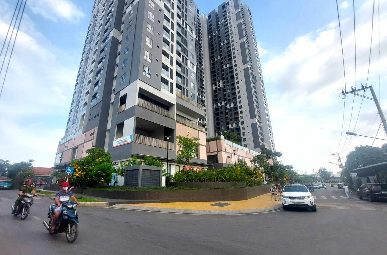 Một dự án nhà ở mới hoàn thành ở TP Dĩ An cũ, giáp ranh TP Thủ Đức cũ