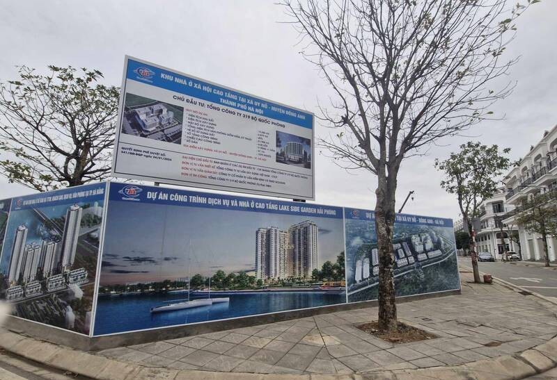 Một góc dự án nhà ở tại Đông Anh, Hà Nội do Tổng công ty 319 làm chủ đầu tư, dự kiến hoàn thành năm 2026. Ảnh: Thu Giang