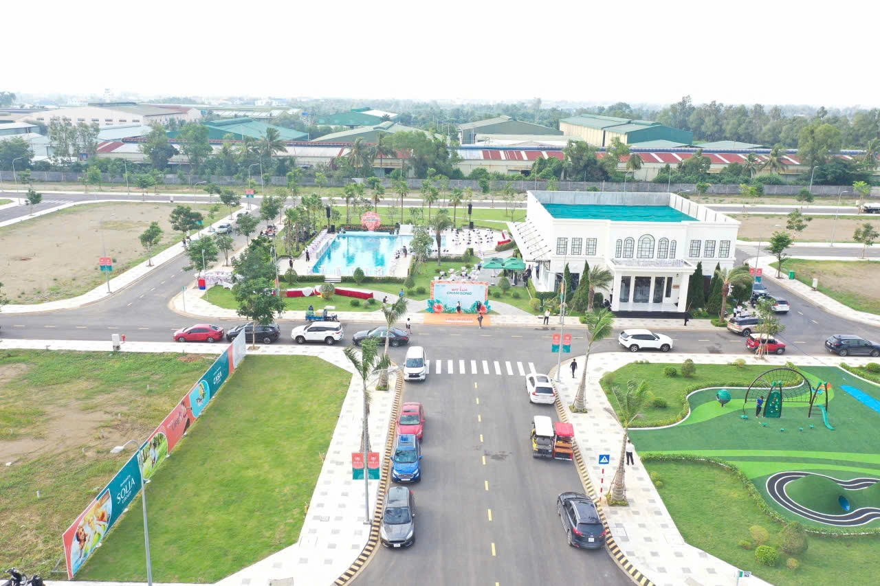 Một dự án khu dân cư chuẩn bị mở bán tại Tây Ninh. Ảnh: Phương Uyên