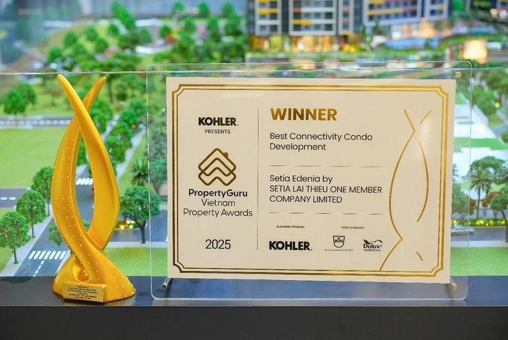 Giải thưởng ghi nhận vị thế và khả năng kết nối vượt trội của Setia Edenia, đồng thời khẳng định uy tín quốc tế của S P Setia - Ảnh: DNCC