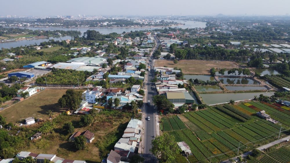 Khu vực làm dự án này giáp ranh với tỉnh Đồng Nai. Ảnh: Đình Trọng